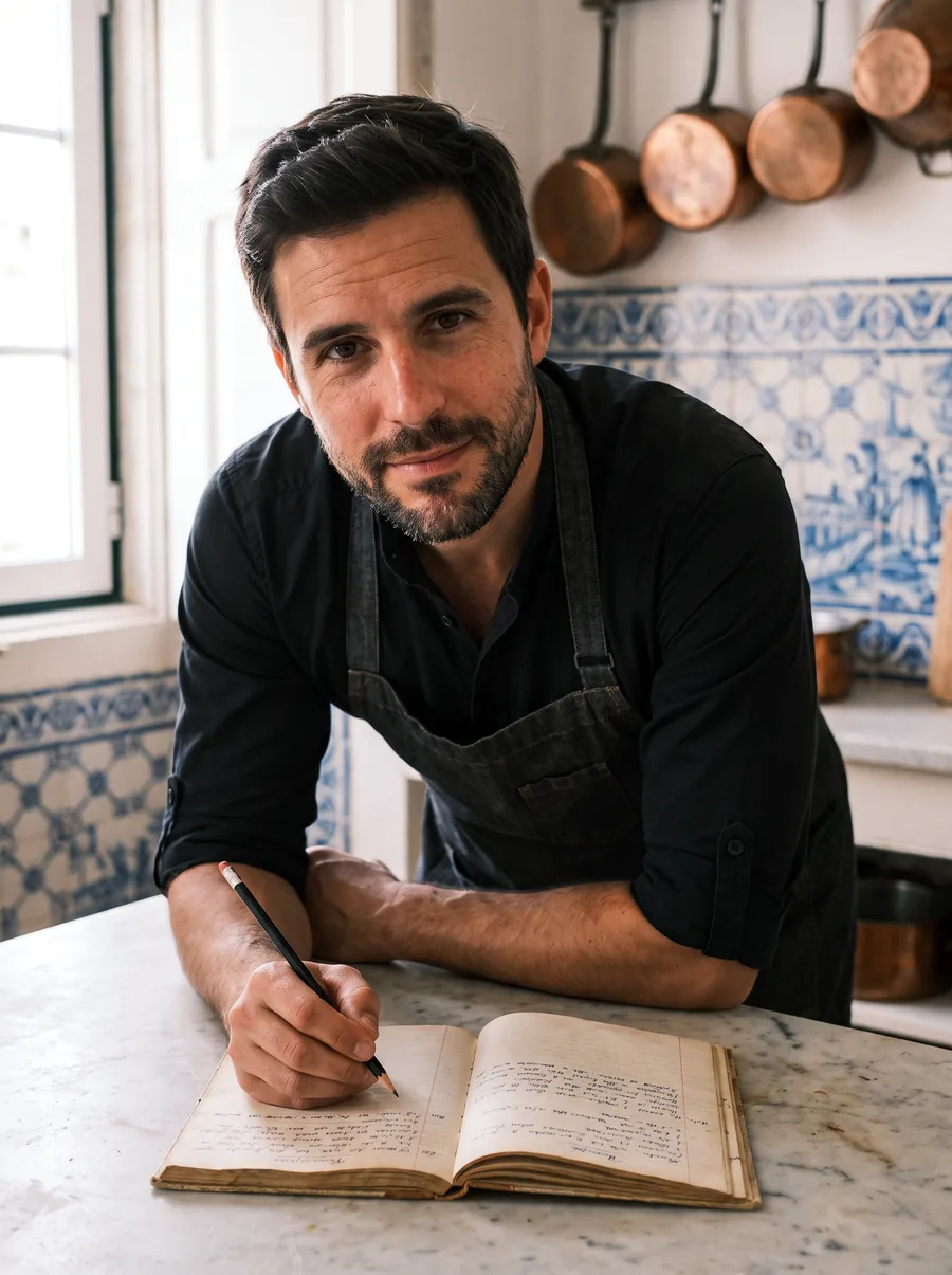 Chef Vasco na cozinha da avó